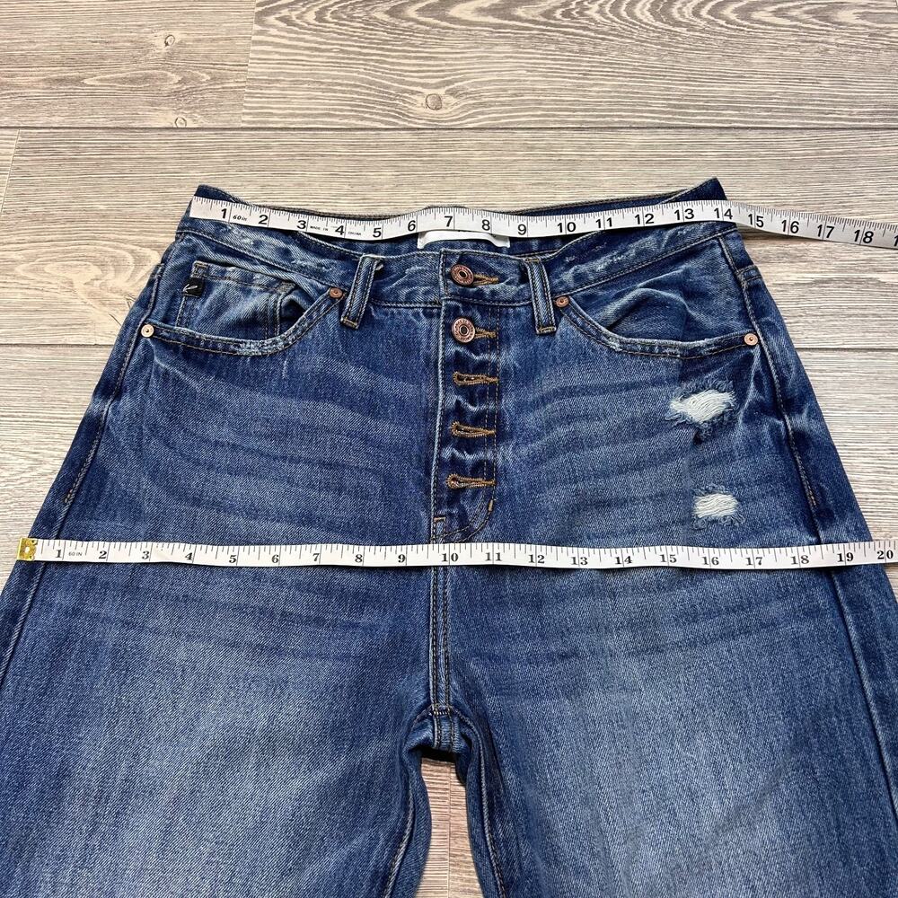 KanCan Ultra High Rise 90's Flare Jeans Blue 5/26 EUC - Picture 3 of 4